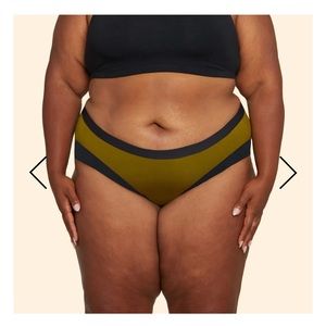 3 Pairs!!! Thinx Cotton Brief Green Black Mauve size  4X